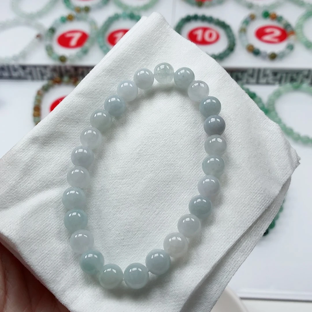 翡翠未镶嵌手链卡7.6（货尾）