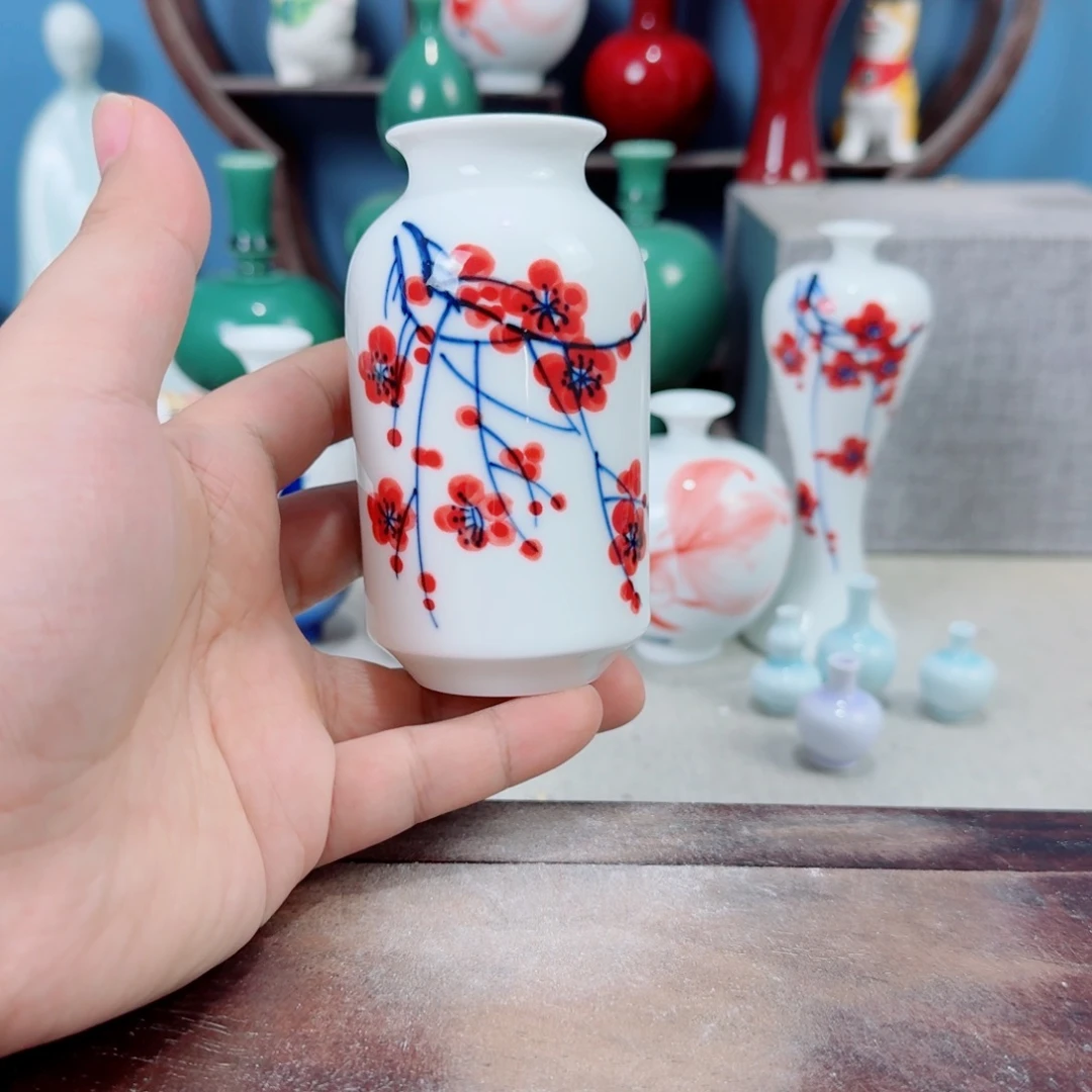陶瓷手工小花器摆件