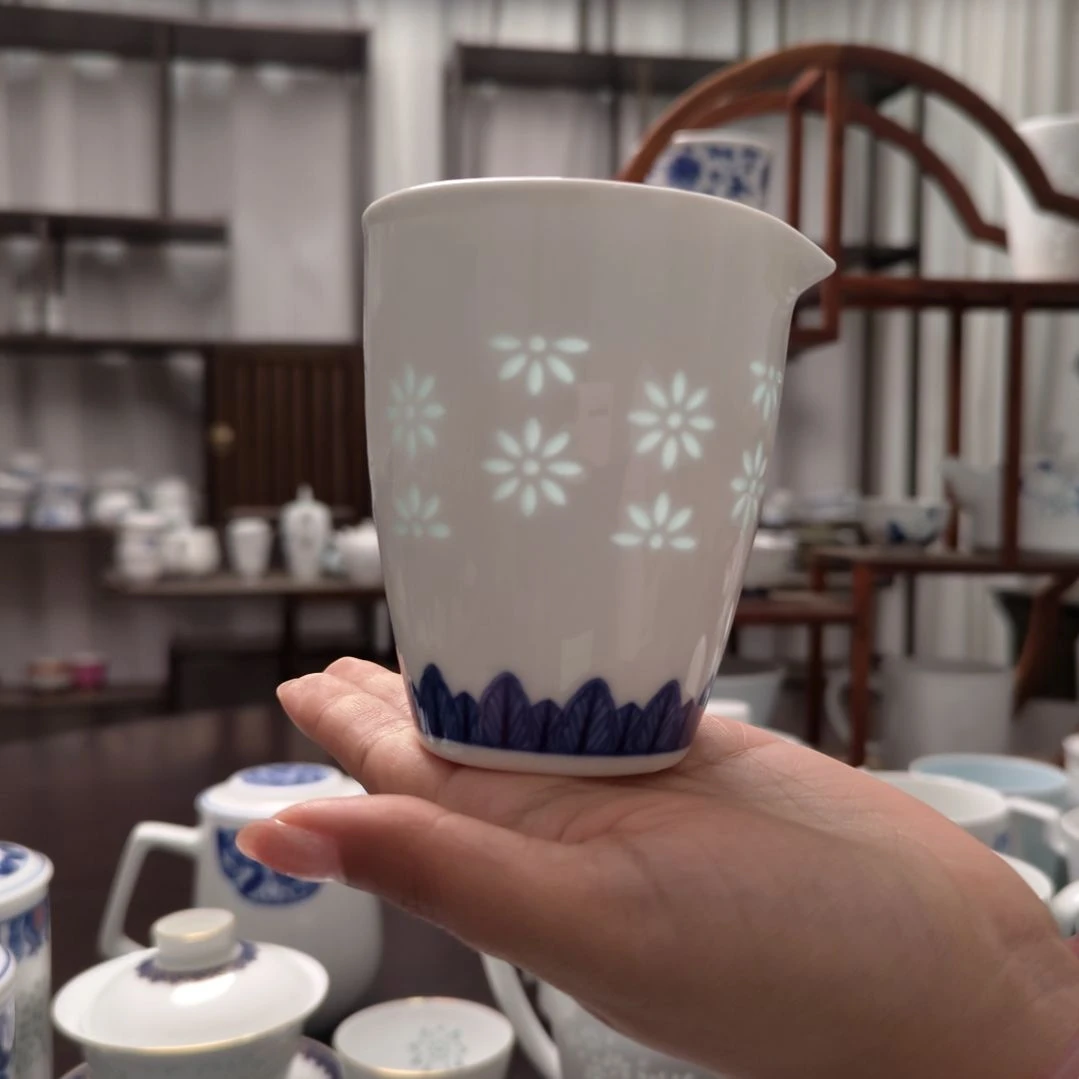 瓷听雨公道杯老款一个
