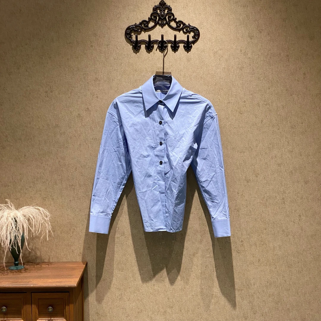 未使用 YSL/圣罗兰 AlexanderWang刺绣字母logo衬衫/xs码/39221