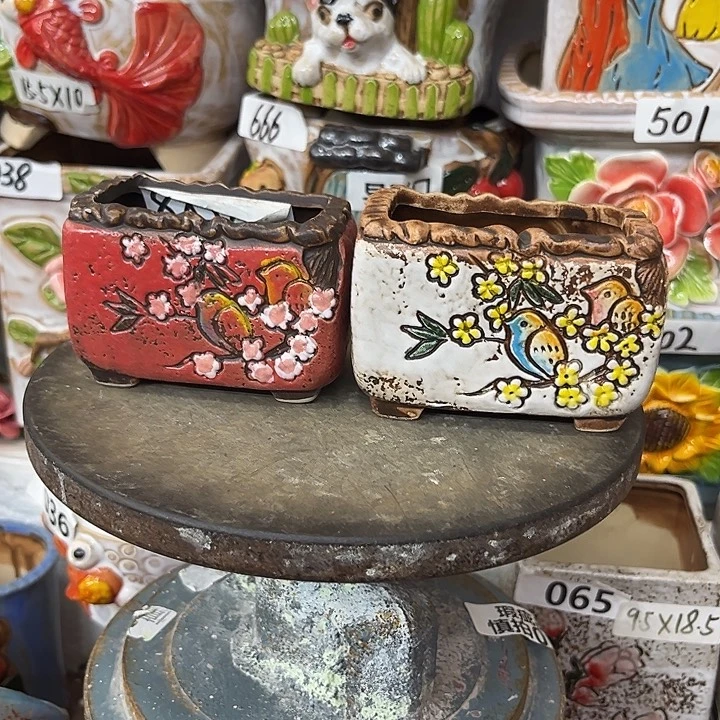 粗陶材质多肉花盆