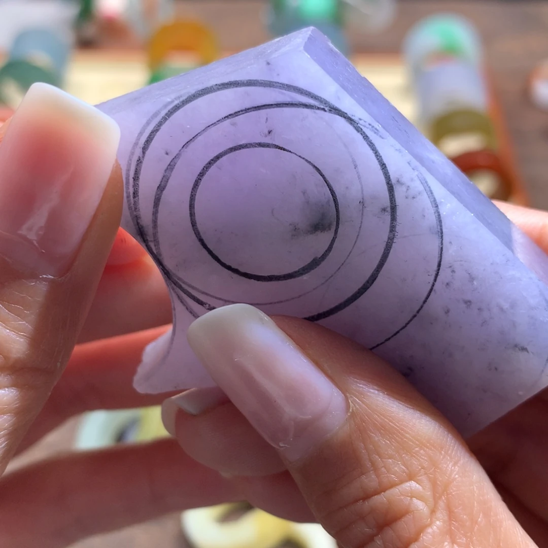 定制翡翠未镶嵌M****m翡翠13#肥仔圆