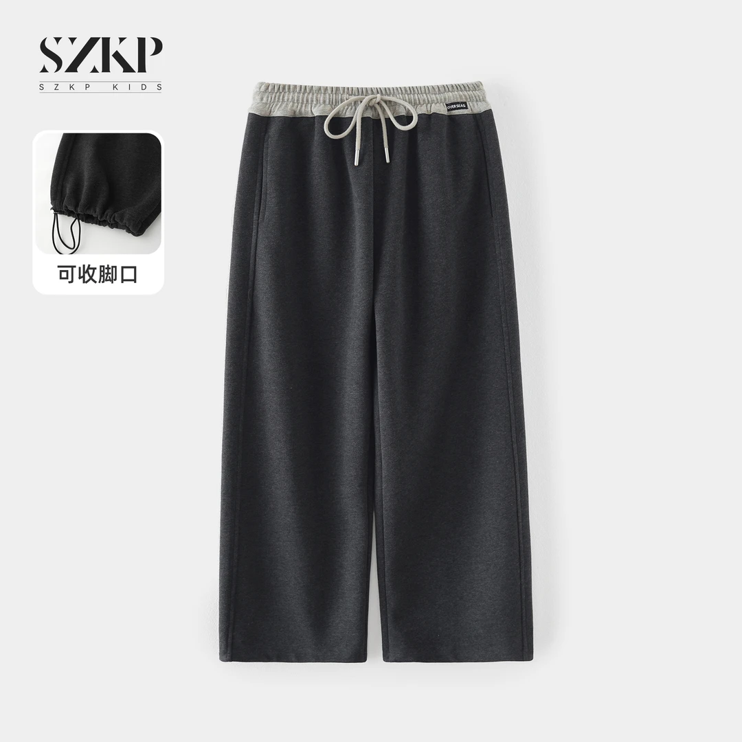 SZKP秋季新款女童装休闲裤子中大童时尚洋气儿童直筒裤JMKQ553165