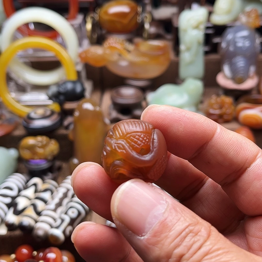 玛瑙/玉髓未镶嵌车挂