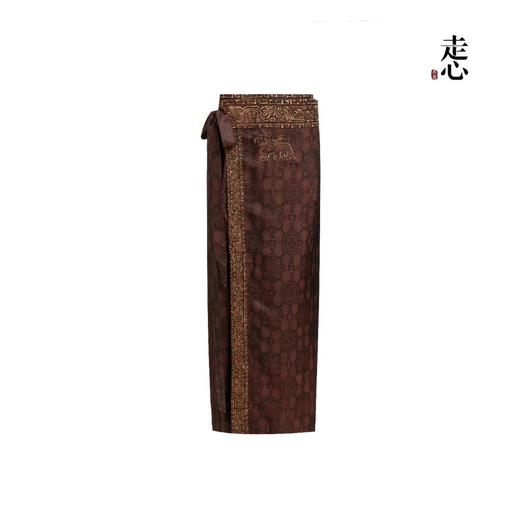 【香云走心】青铜系列八达晕香云纱半裙25ZW36F