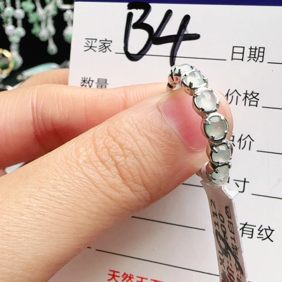 银S925镶嵌手链翡翠