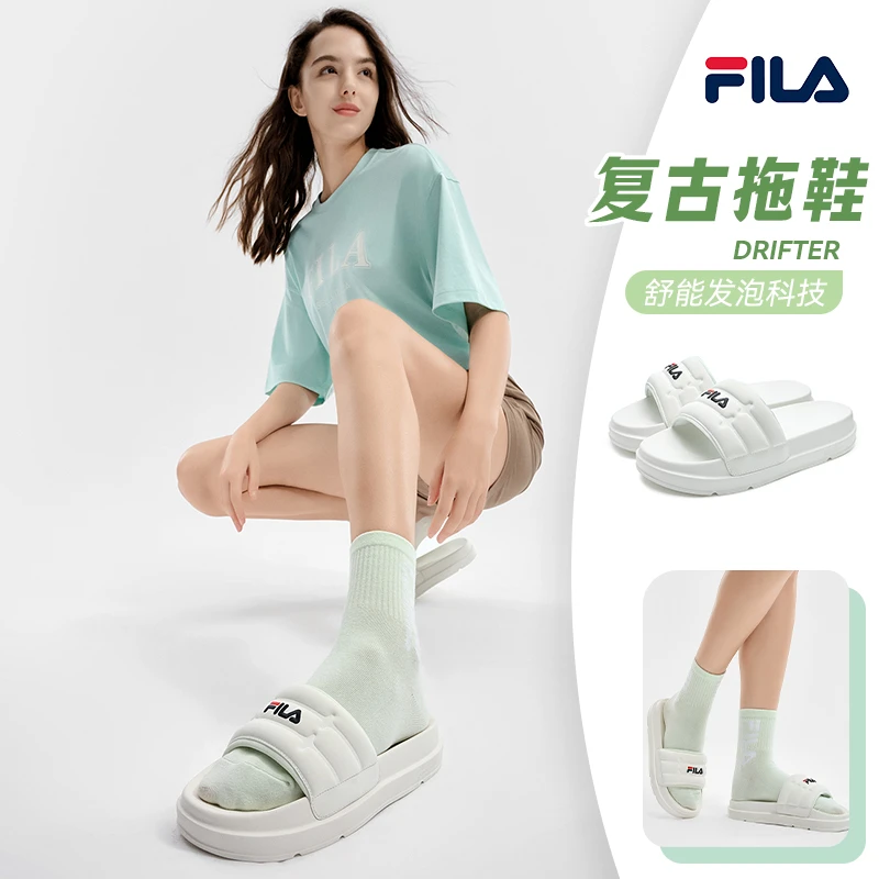 Fila/斐乐【奥莱专享】官方女运动拖鞋2025夏漂流船凉拖F62W522585F
