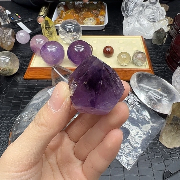 未镶嵌水晶珠宝半成品160水晶