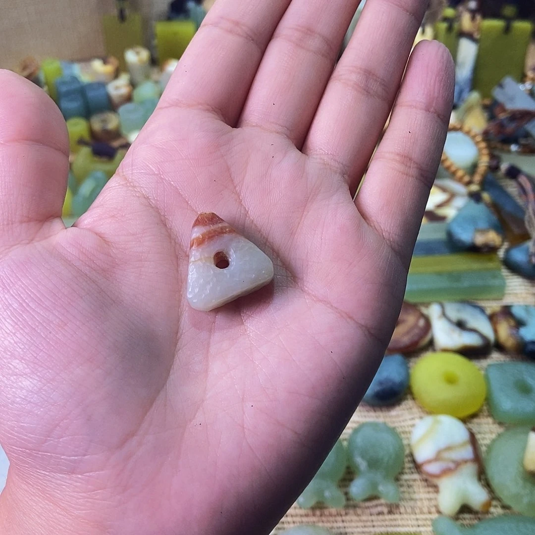 未镶嵌蛇纹石玉挂件繁*✨