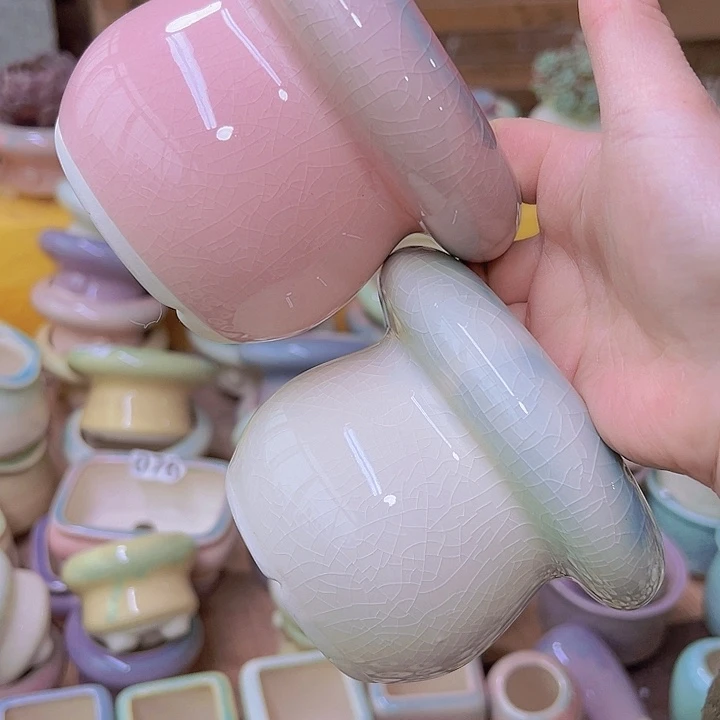 红陶陶瓷花盆当场满12包邮