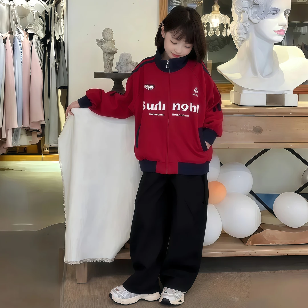 女童春秋款夹克外套2025新款秋装洋气棒球服女大童超好看秋季上衣
