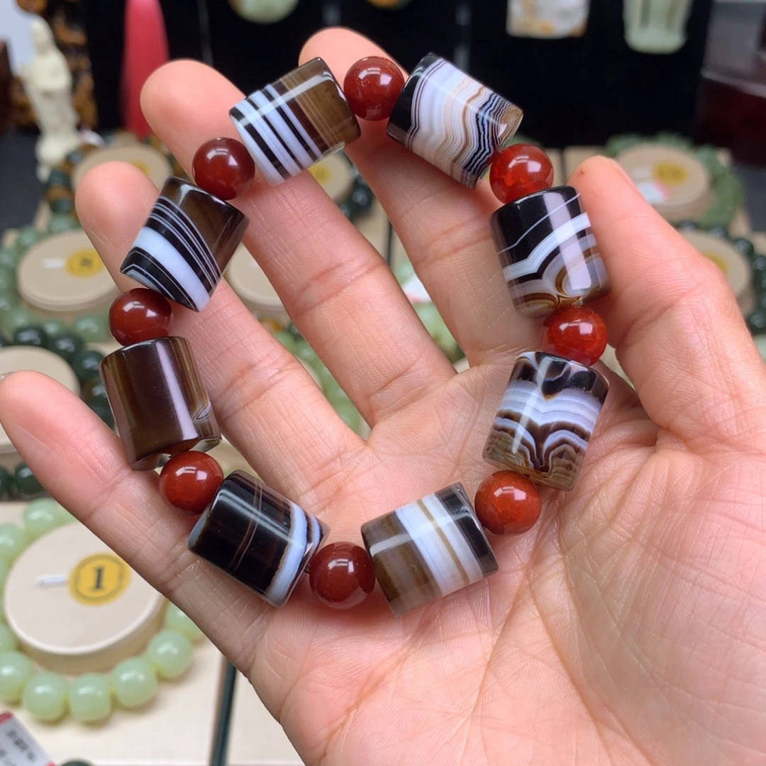 玛瑙/玉髓合金手链