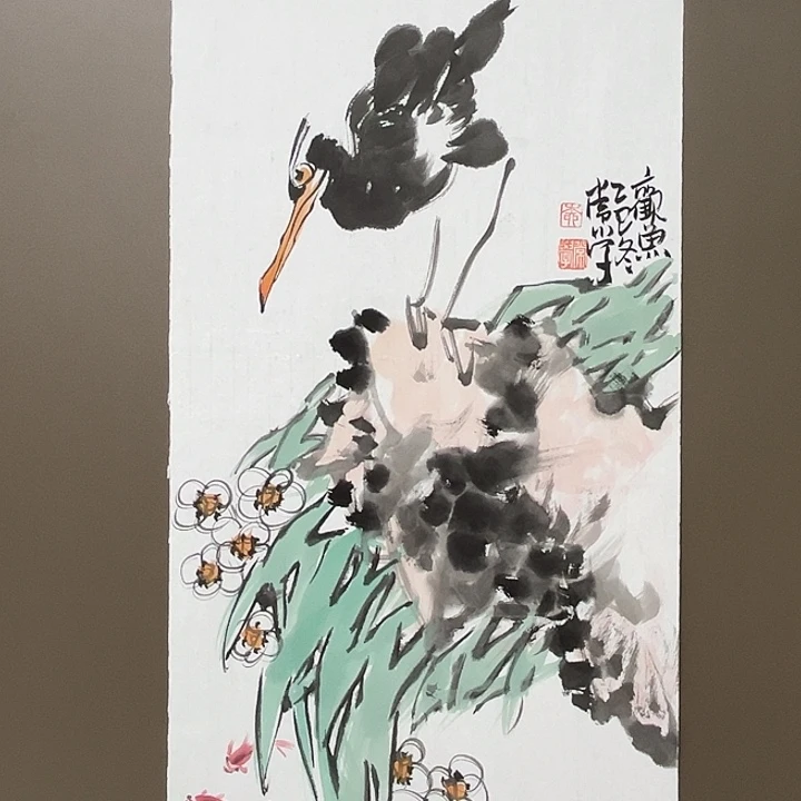 国画柳常学 手绘原创