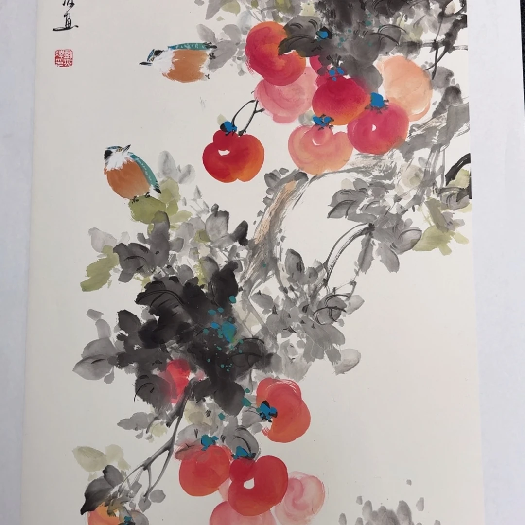 国画纯手绘山水花鸟作品