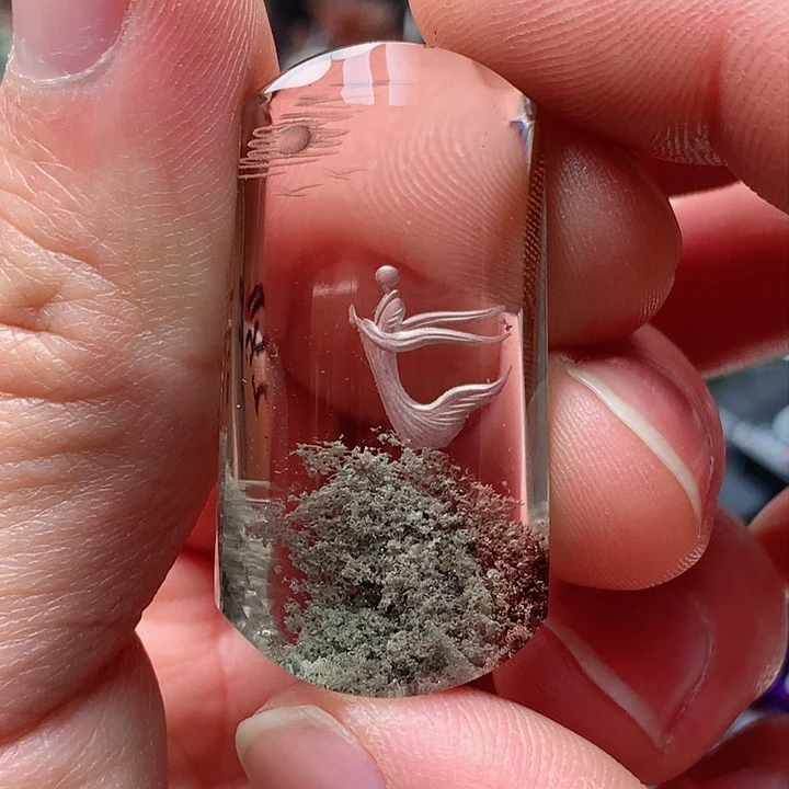 水晶吊坠(不含链)未镶嵌