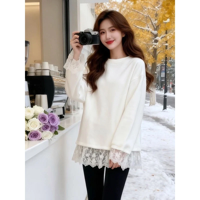 中长内搭打底衫外穿设计感拼接T恤2025秋冬季新款显瘦高级感衣服