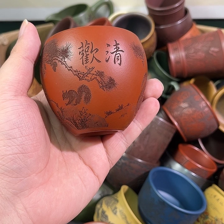 茶杯紫砂全手工紫砂主人杯