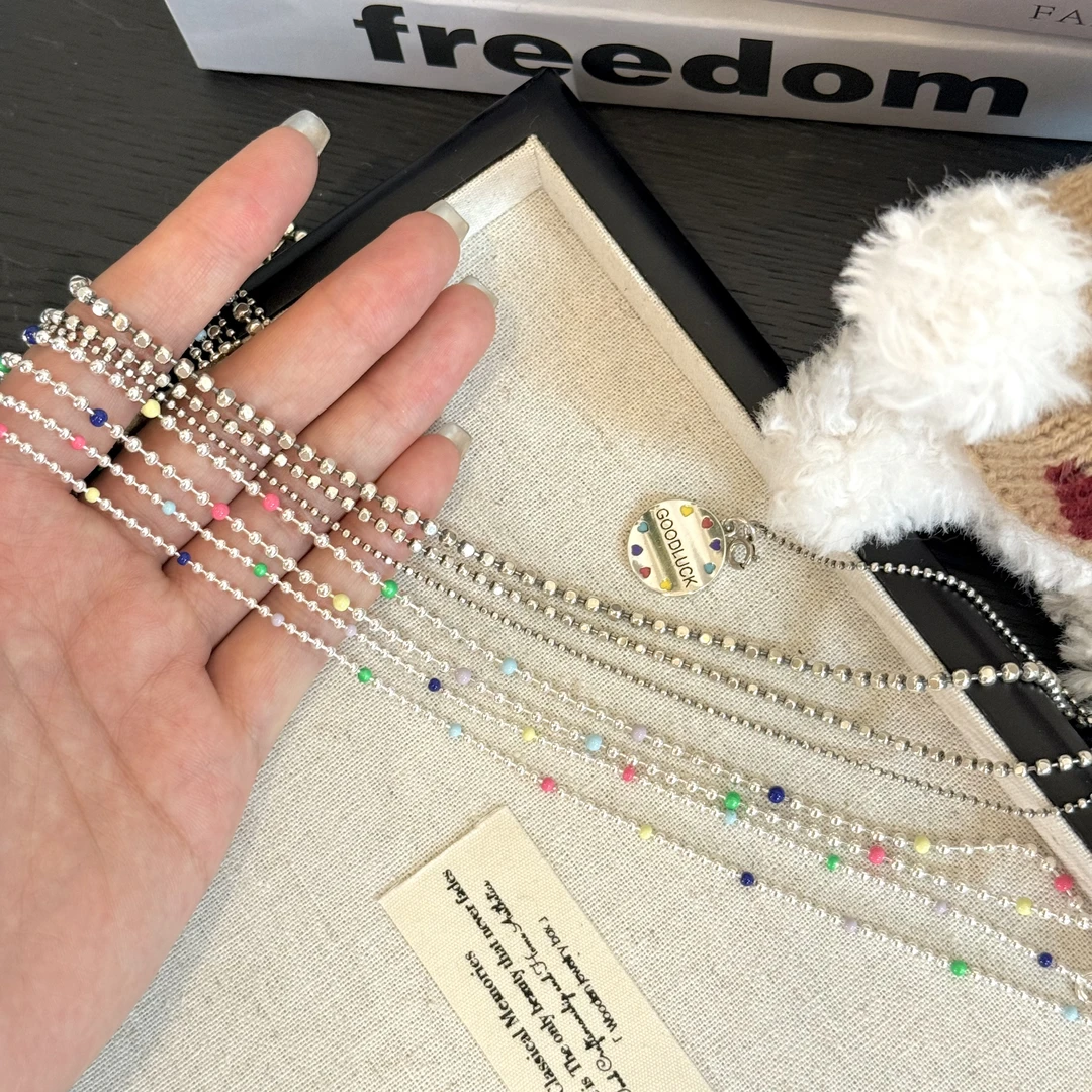 链子925银 【方格链】百搭万能素链项链原创设计简约日韩慵懒ins