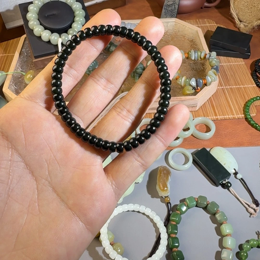 和田玉未镶嵌手链