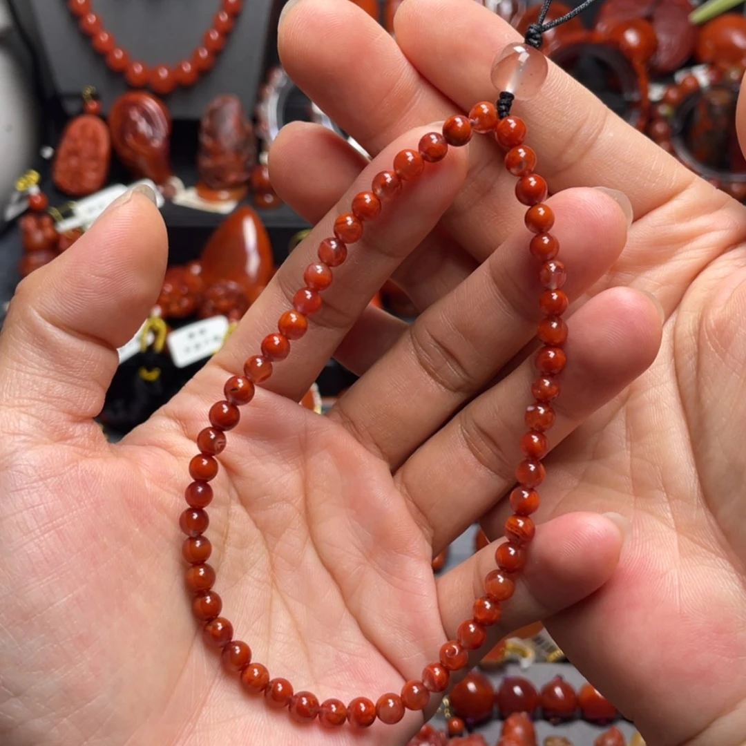 【闪购商品】未镶嵌5mm手机挂南红玛瑙