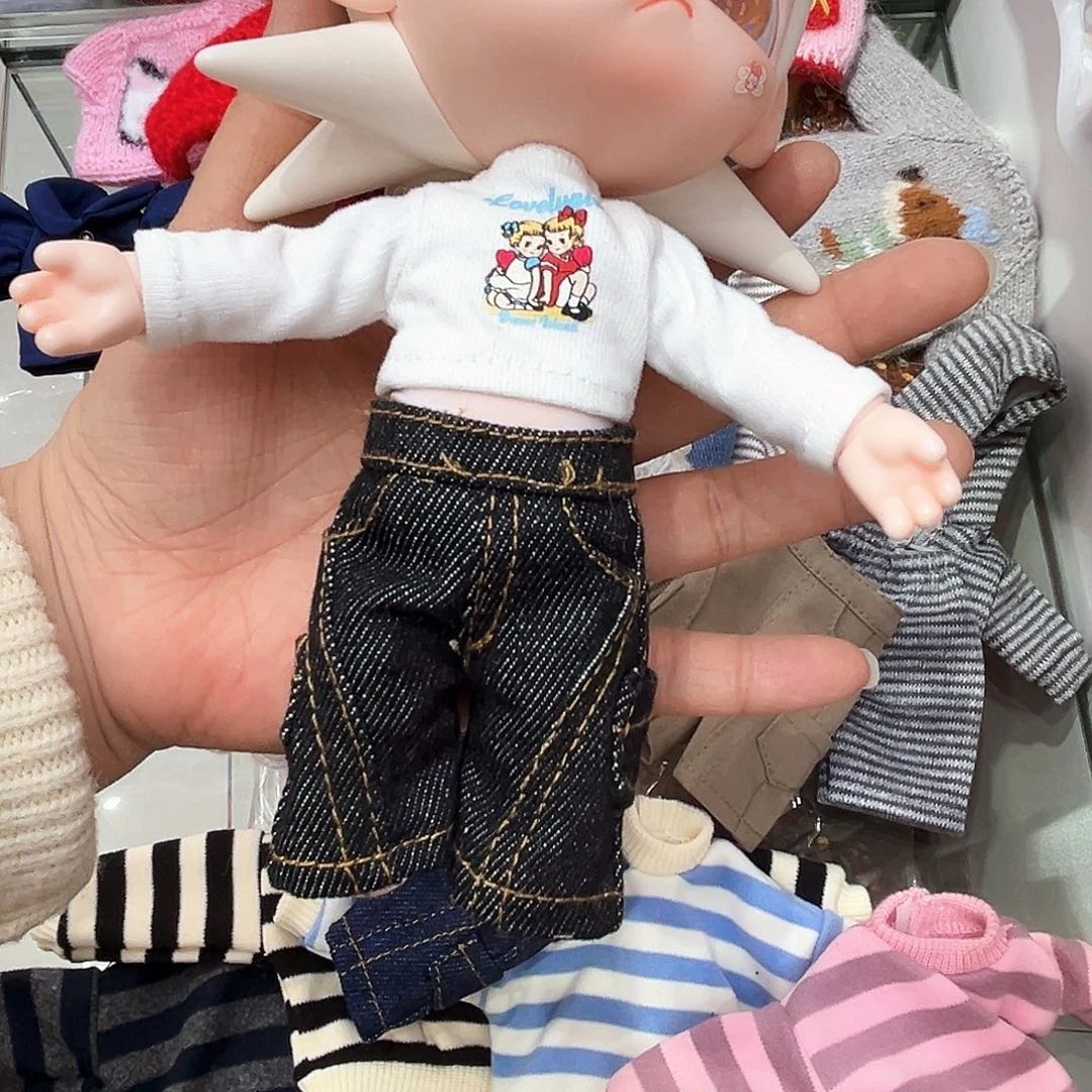深色牛仔弯刀裤单件