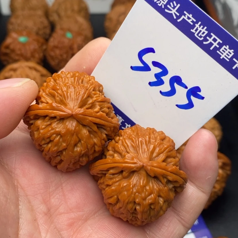 【闪购商品】文玩核桃把件苞***?白狮子35