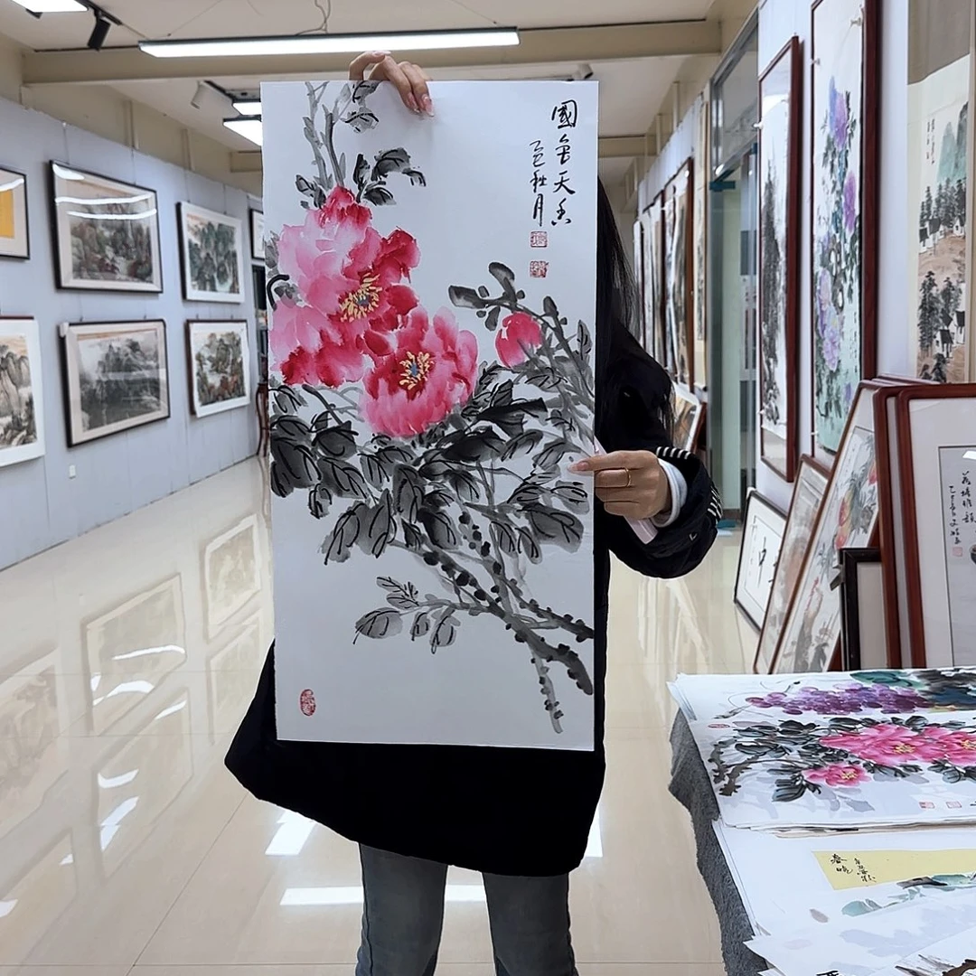 国画国画作品多次