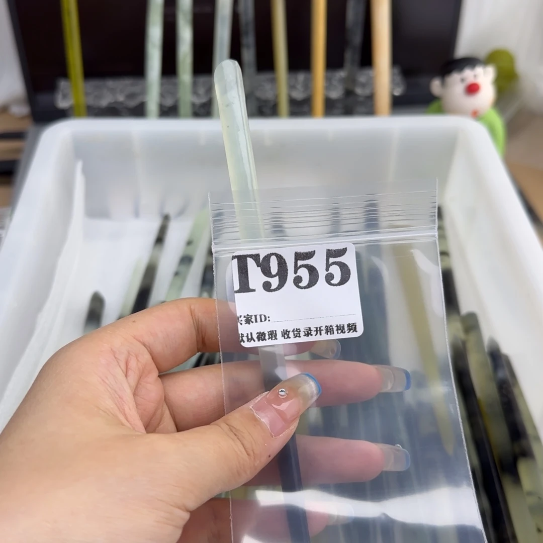 @***@蛇纹石玉合金发饰