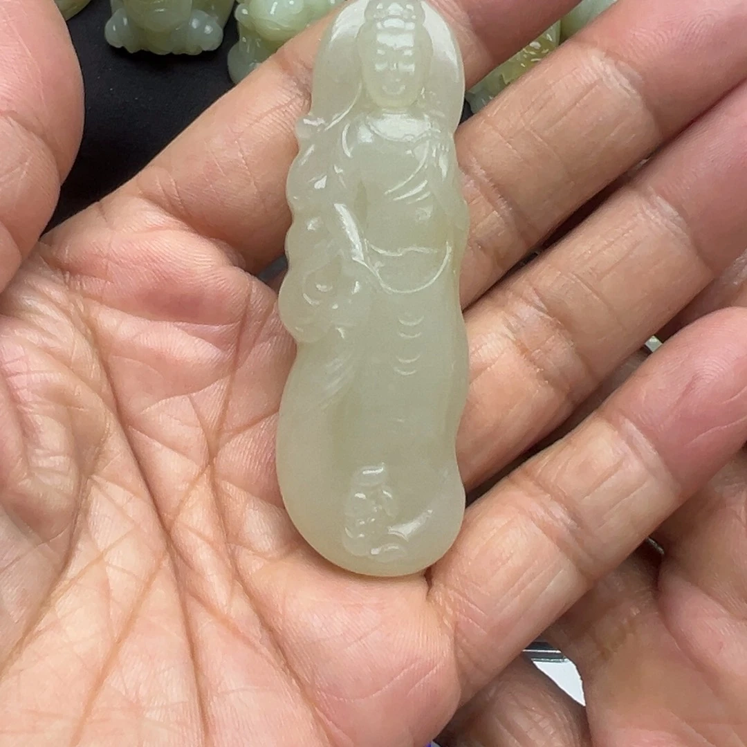 和田玉（糖玉）未镶嵌吊坠(不含链)