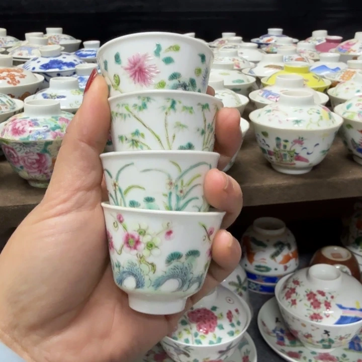 景德镇陶瓷杯子盖碗