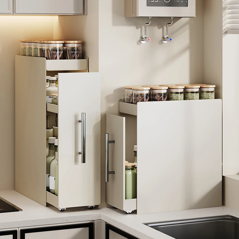 帅仕抽拉式调料品置物架厨房多功能调味料台面收纳柜架子盒窄边