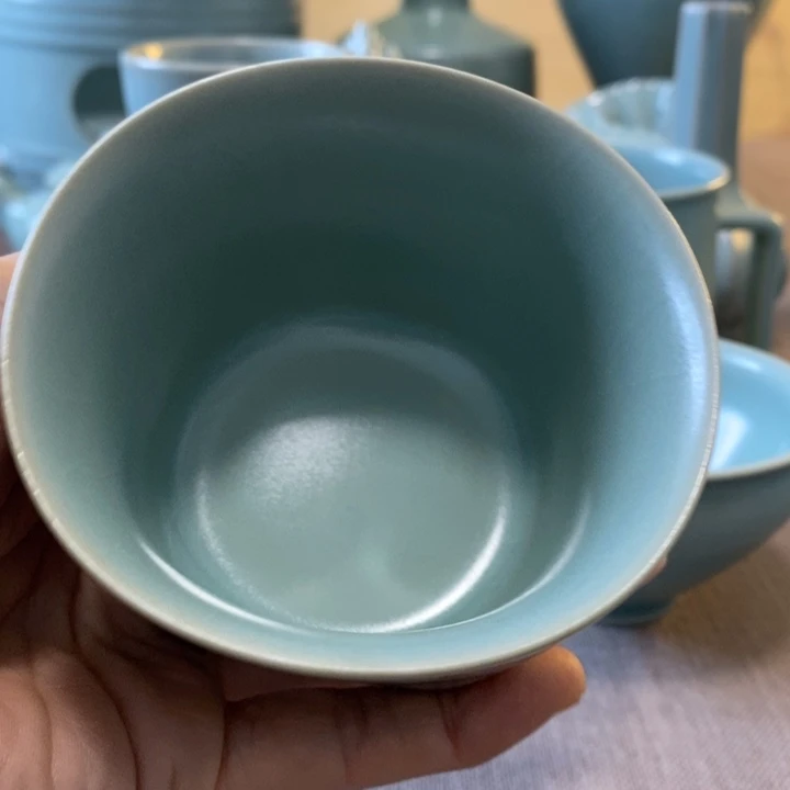 瓷片天圆地方一一一一杯