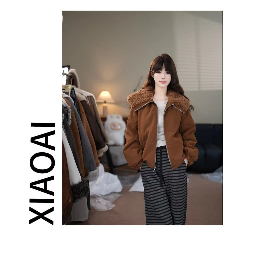 XIAOAI 【90白鸭绒】2025秋冬新款时尚保暖显瘦羽绒外套BN25879