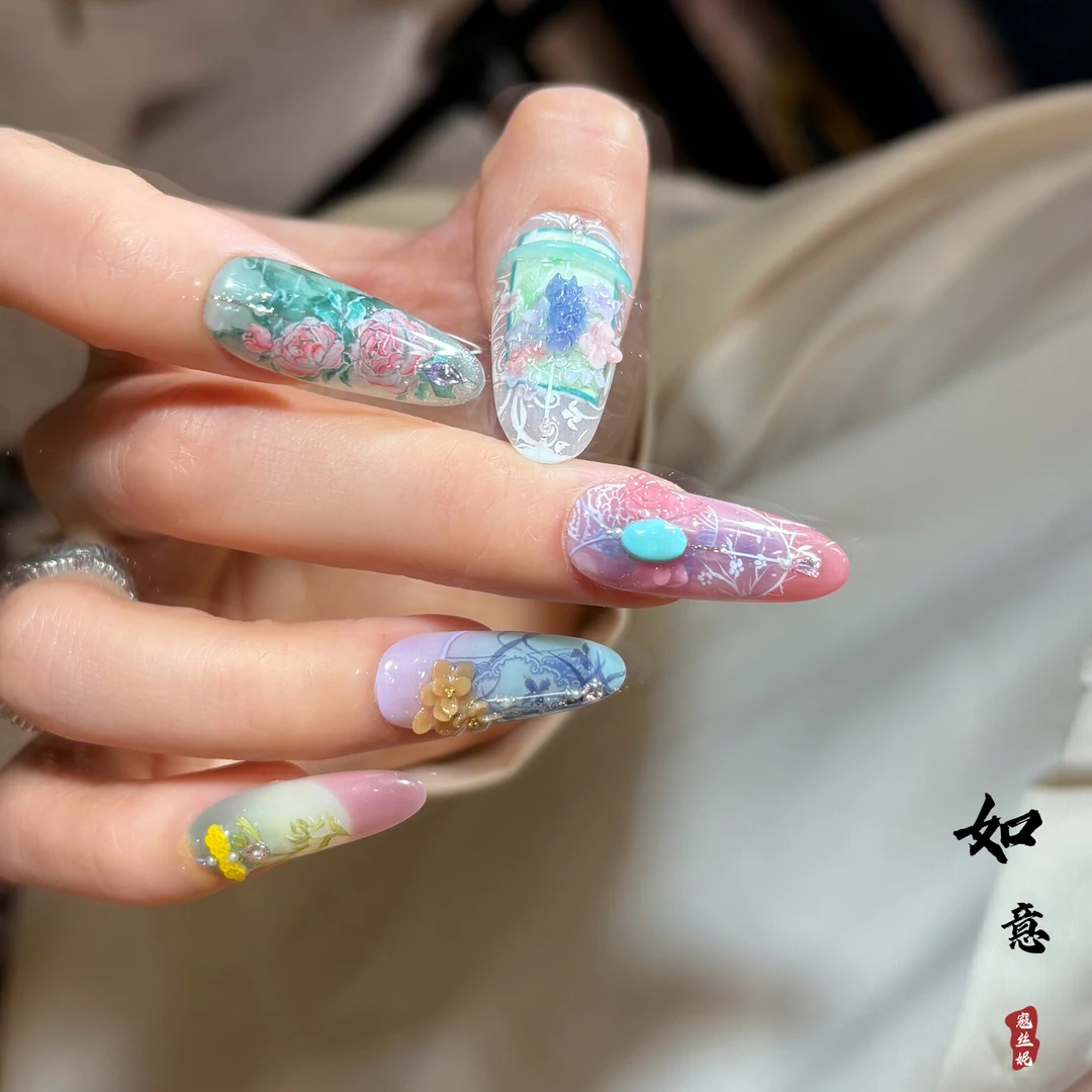 设计师款@【如意】寇丝妮 纯手工穿戴式美甲