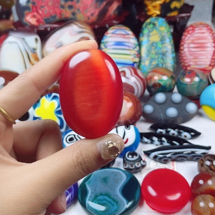 玛瑙/玉髓未镶嵌耳环