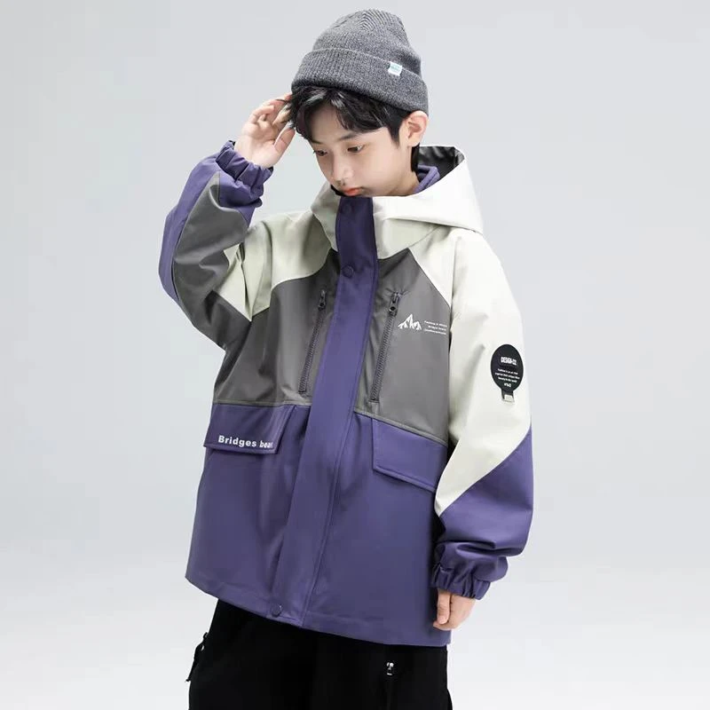 儿童童装秋装外套春秋儿童2025新款帅气洋气中大童男孩风衣长袖潮