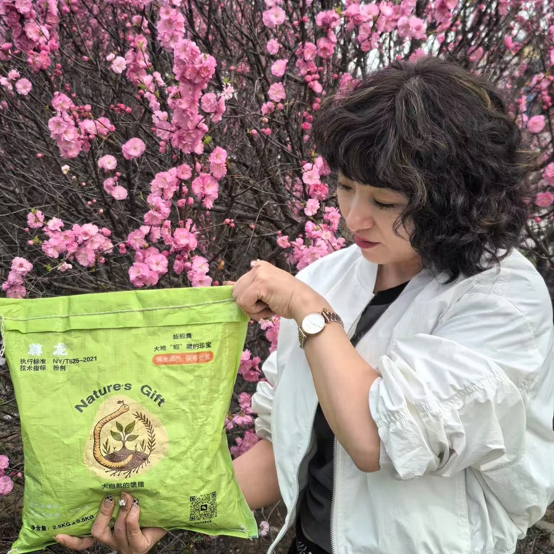 大自然的馈赠蚯蚓粪营养土花肥