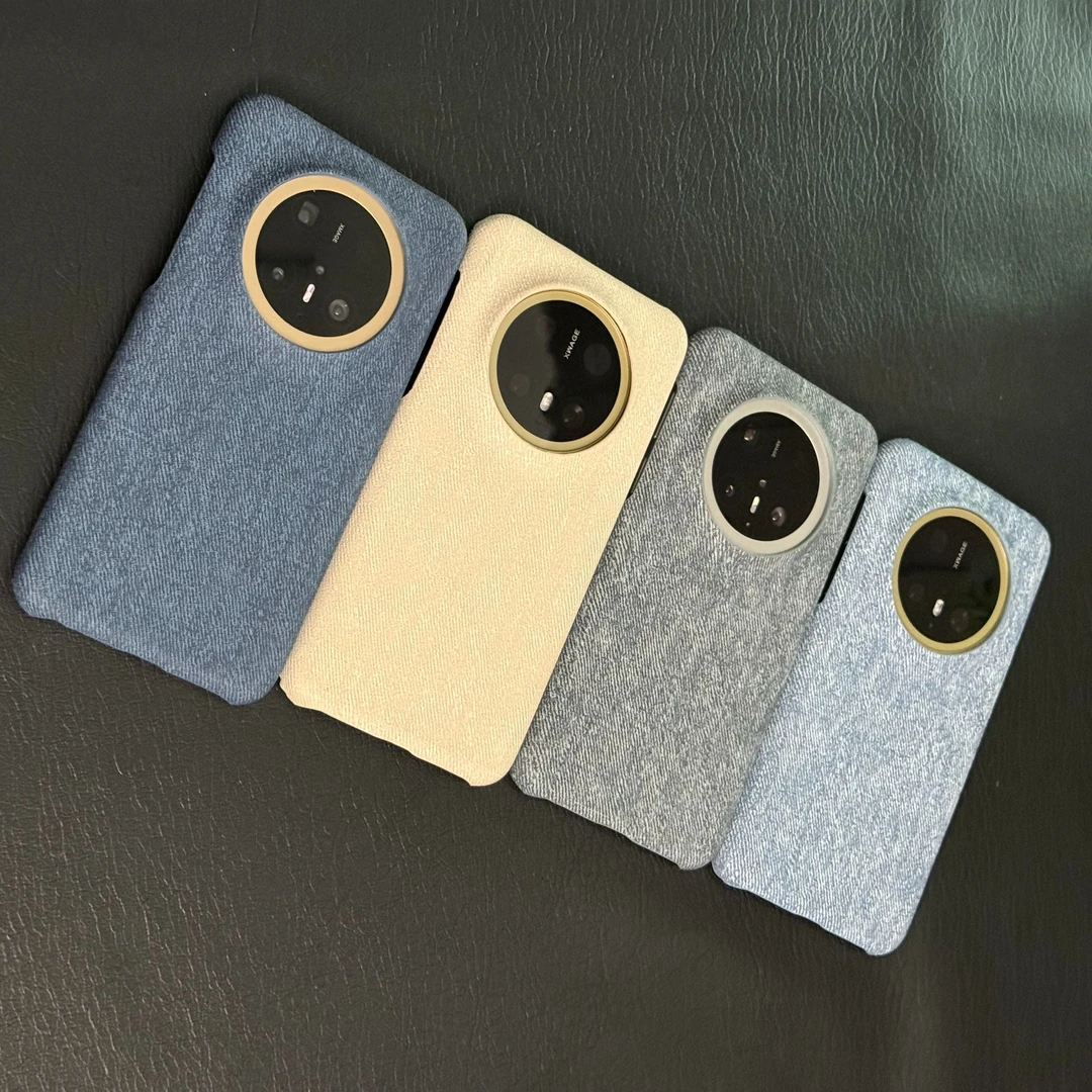 适用于华为Mate70手机壳牛仔纹60pro硬壳高级感防摔半包超薄壳