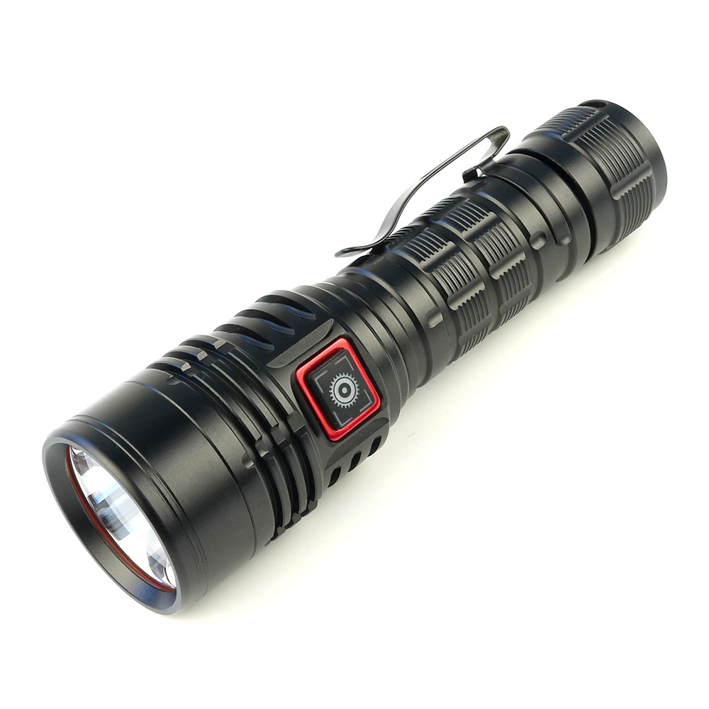 铝合金正品定焦手电筒SST40户外强光仓一体超亮21700远射便携可充