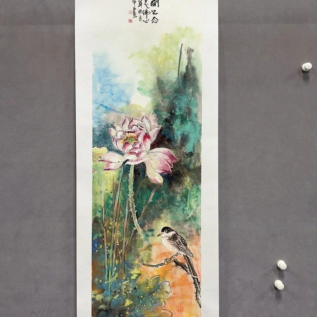 国画亲笔手绘放心去藏