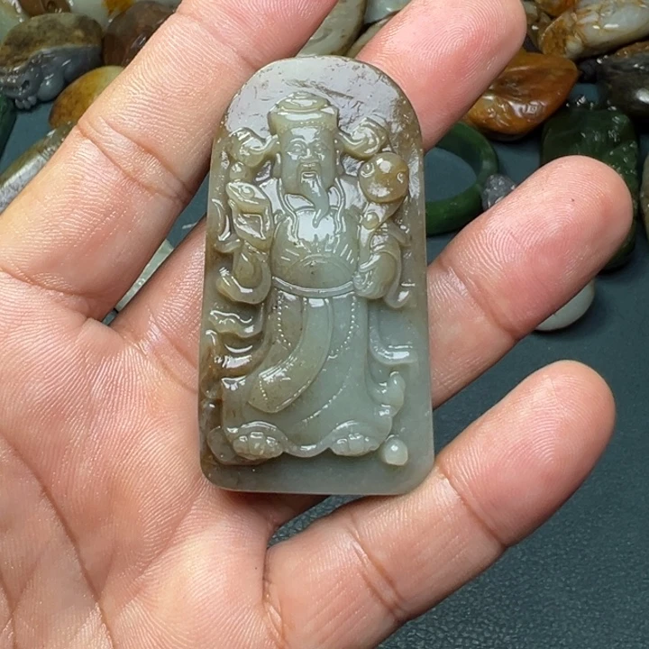 和田玉未镶嵌把件