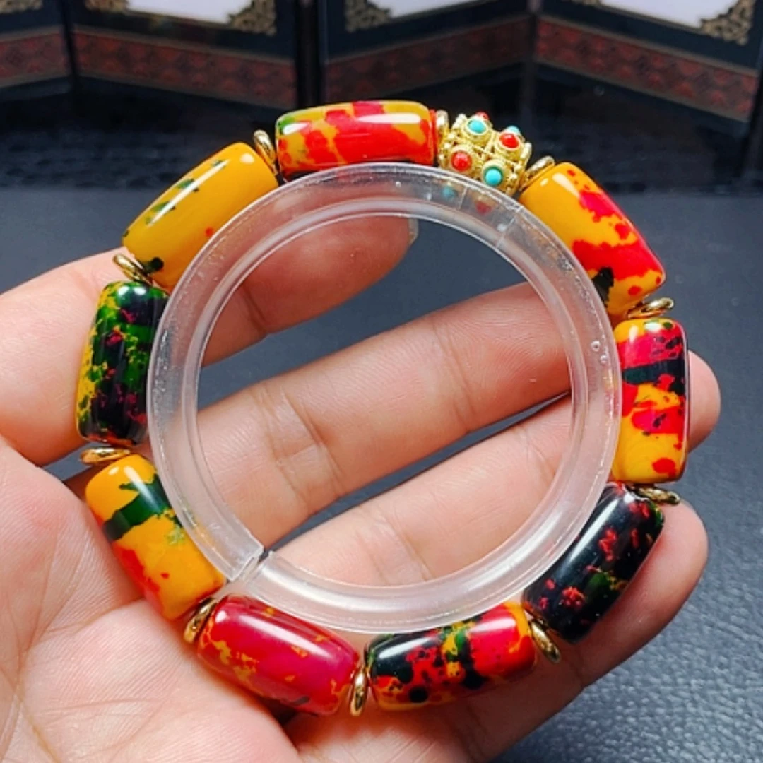 【闪购商品】玛瑙/玉髓颈饰未镶嵌藏红花药王珠