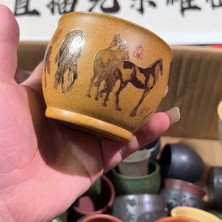 茶杯紫砂全手工紫砂主人杯