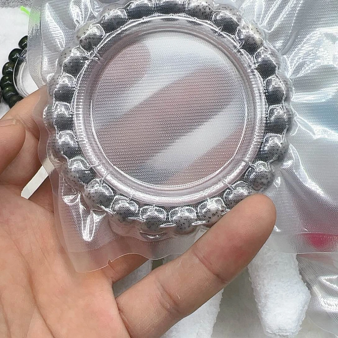 星月菩提手串32高端黑冰灰星月菩提单圈10×9