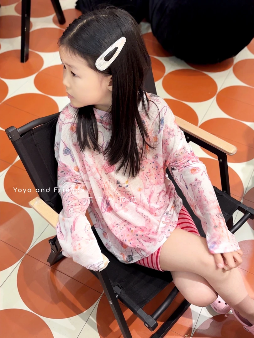 有有家·儿童高品质夏款韩系超百搭洋气莱赛尔冰丝轻薄防晒罩衣