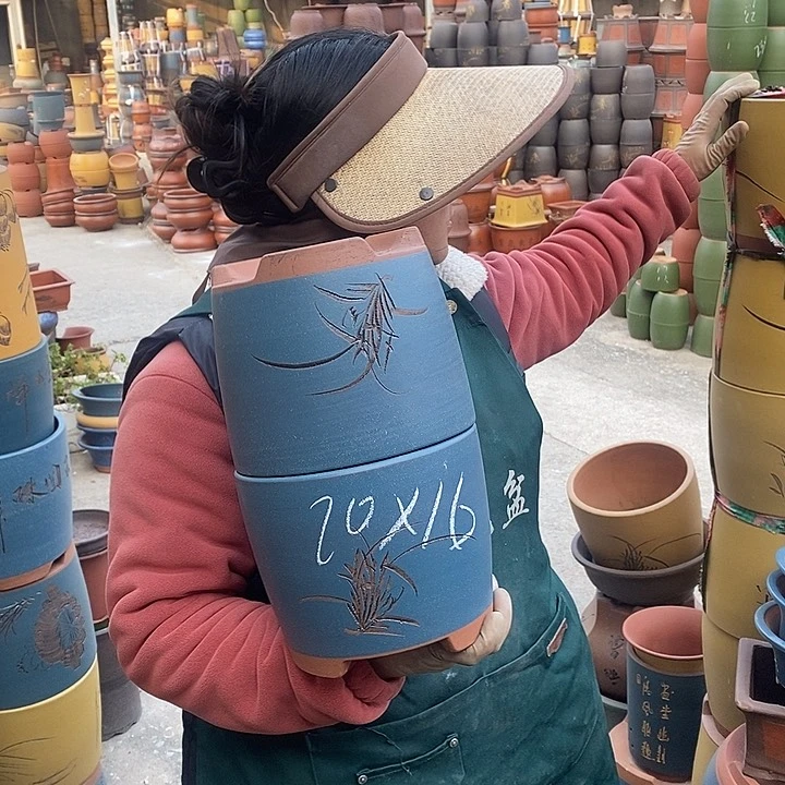 紫砂花盆紫砂花盆