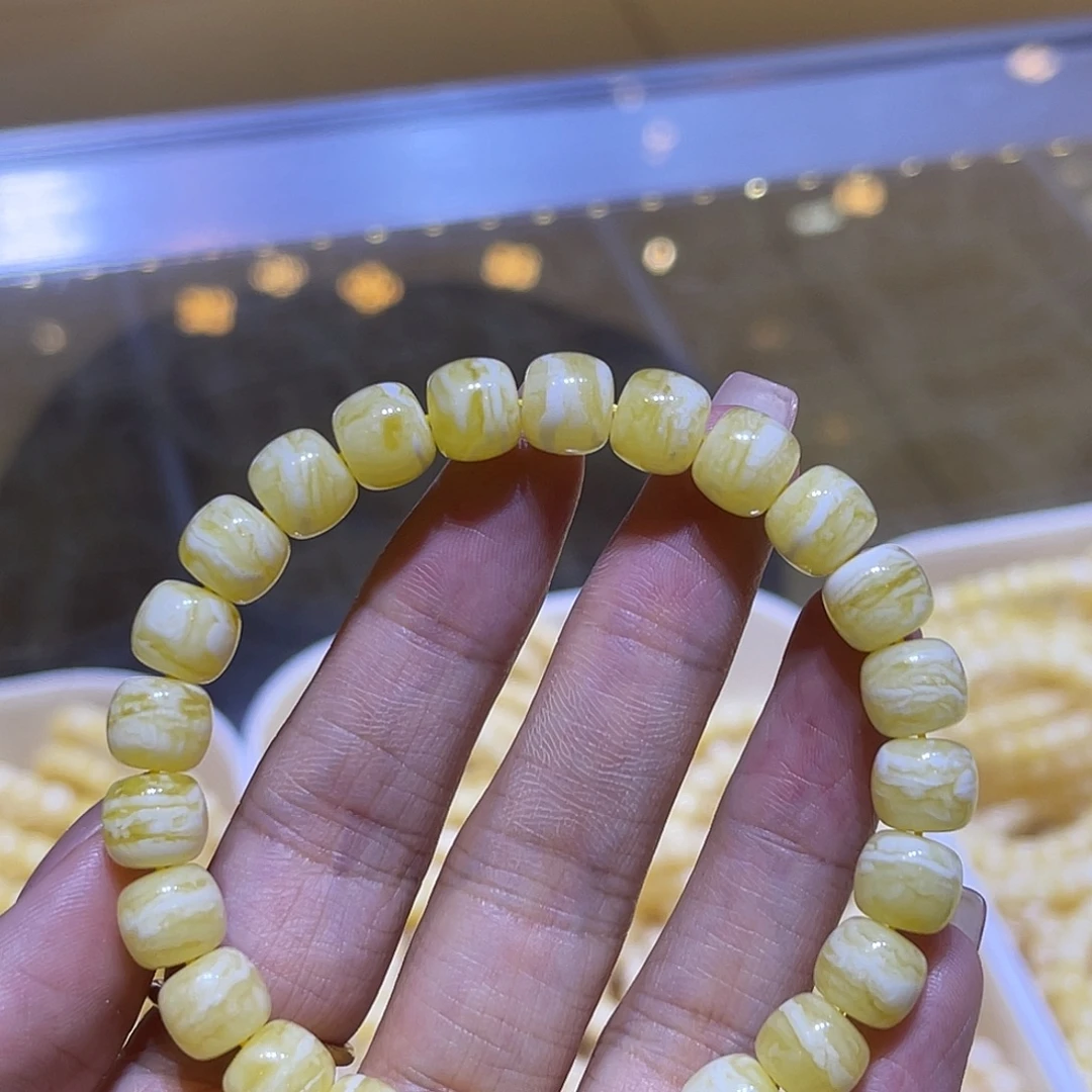 手链琥珀未镶嵌蜜蜡手串9