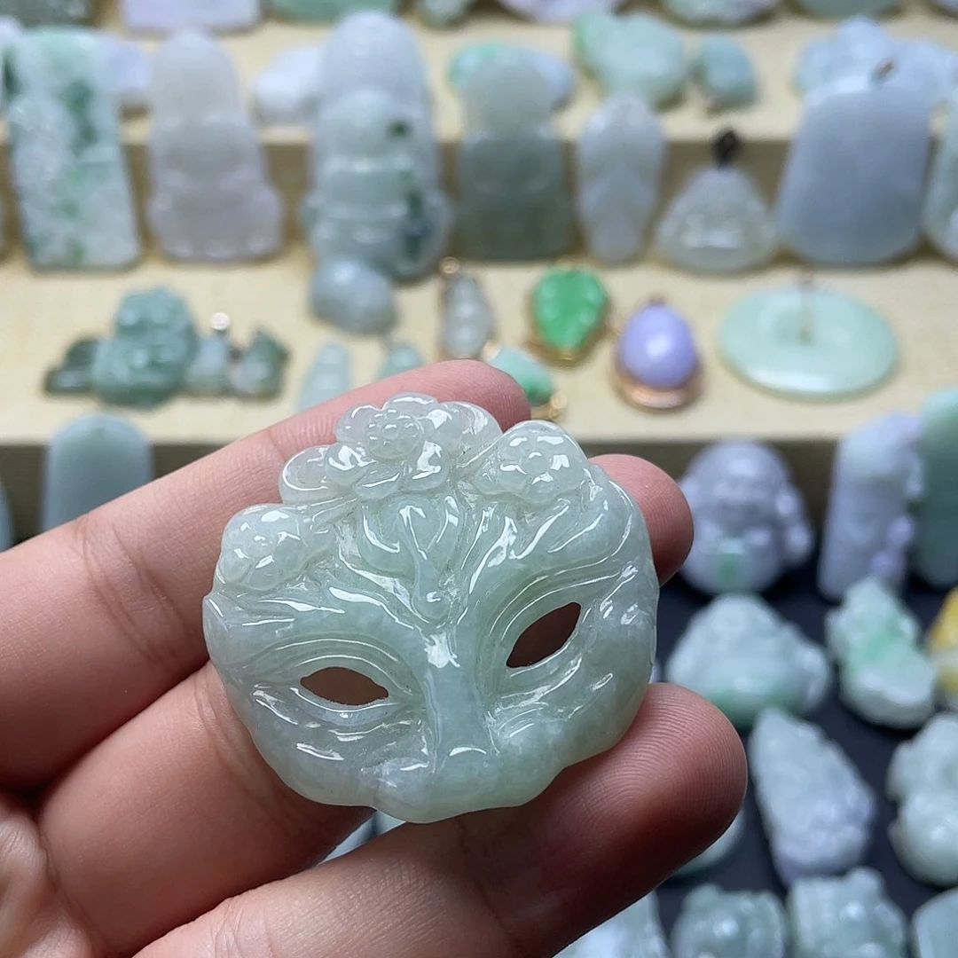 颈饰未镶嵌翡翠纯天然翡翠