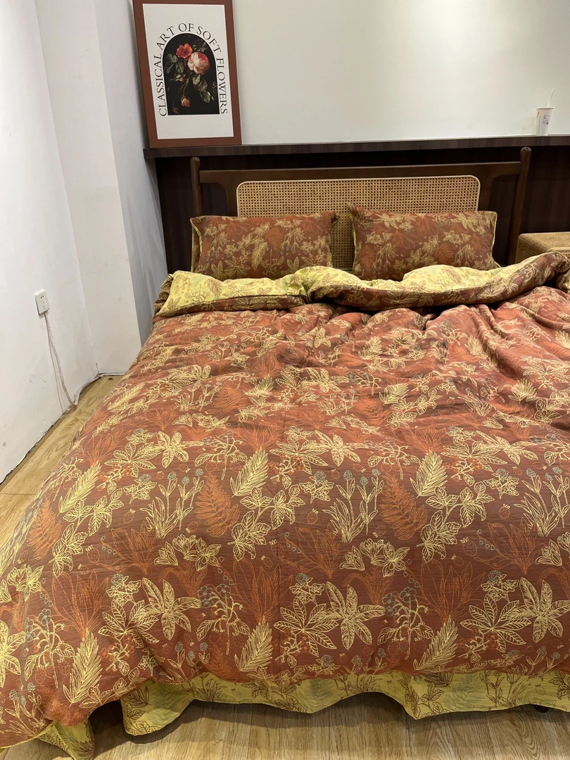 【花街柳市】专柜定制新品A类双层纱四件套