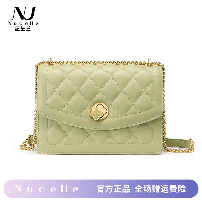送女友礼物纽芝兰爆款包包女2023秋冬小香风时尚洋气链条斜挎包